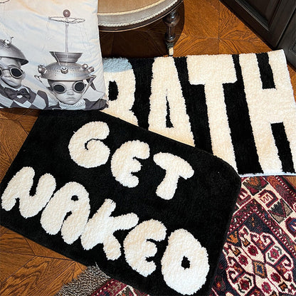GET NAKED Flannel Plush Non-Slip Bath Mat