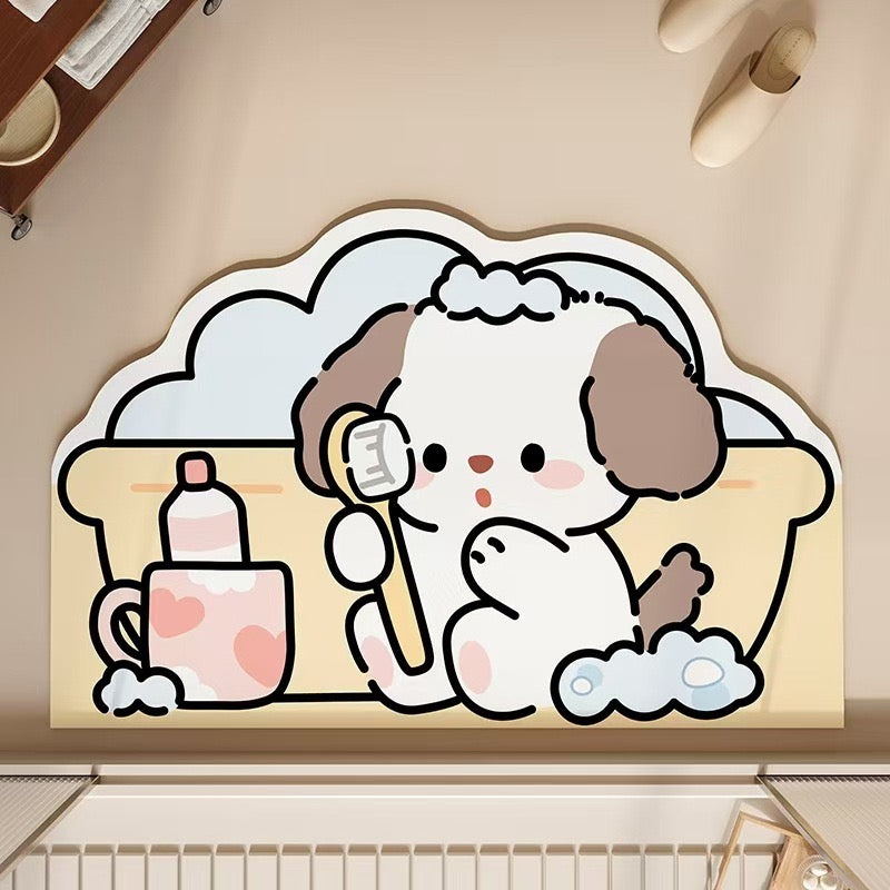 Bubble Animal Diatomaceous Earth Water-Absorbing Mat