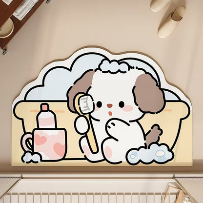 Bubble Animal Diatomaceous Earth Water-Absorbing Mat