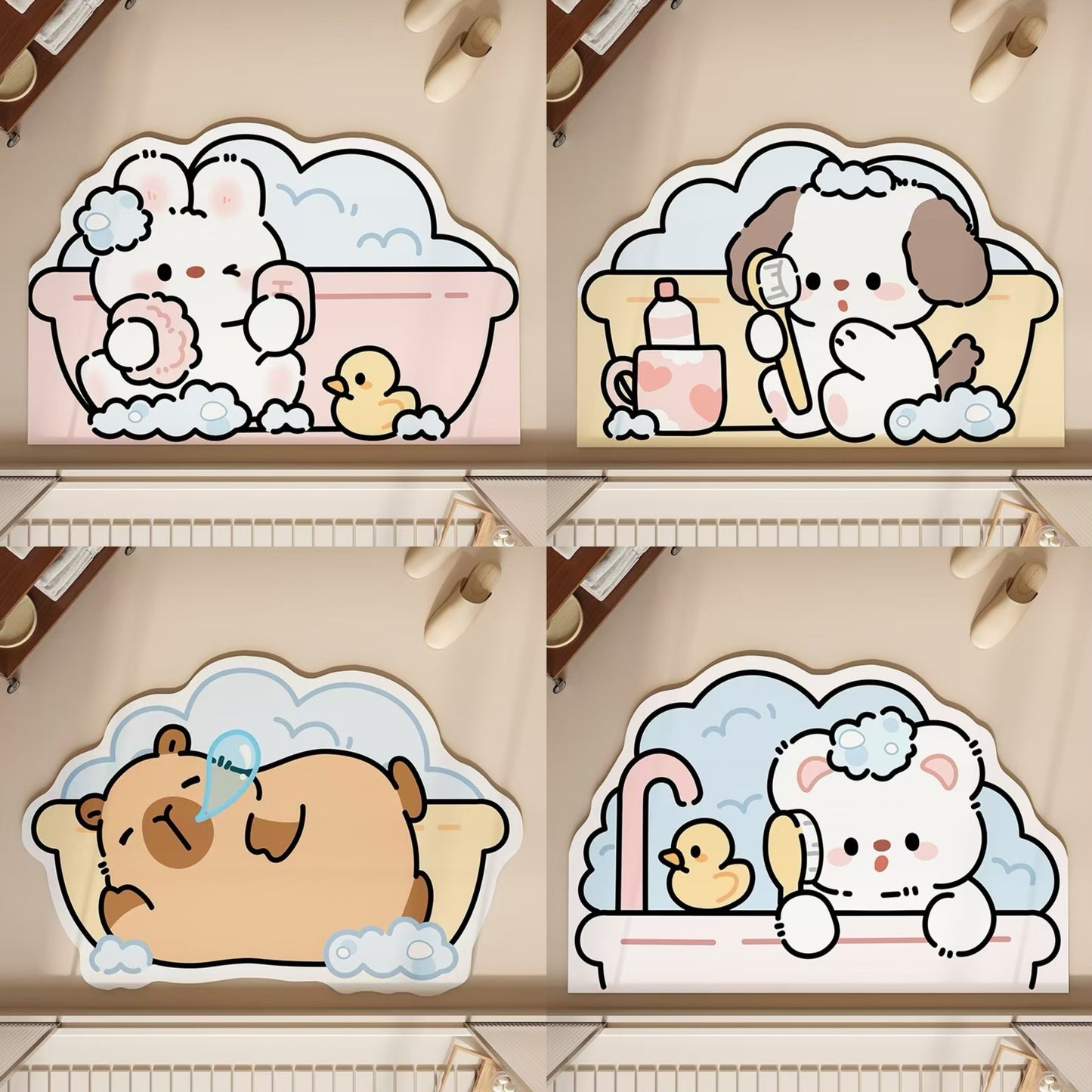 Bubble Animal Diatomaceous Earth Water-Absorbing Mat