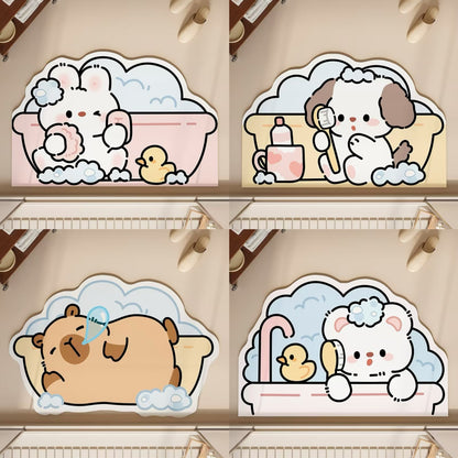 Bubble Animal Diatomaceous Earth Water-Absorbing Mat