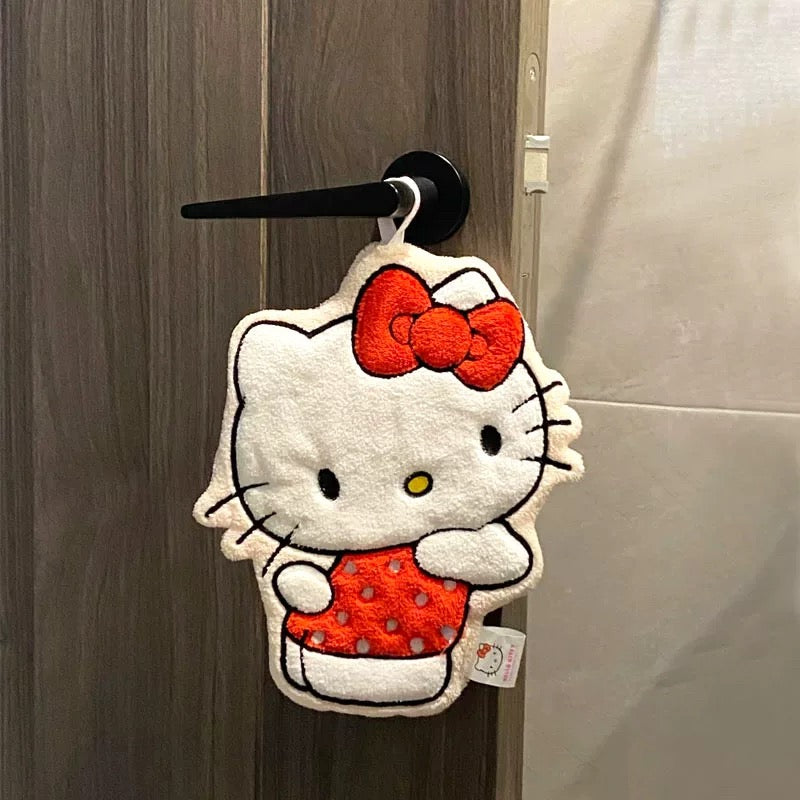Sanrio Character Coral Fleece Absorbent Hand Towel