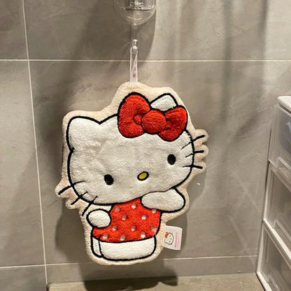 Sanrio Character Coral Fleece Absorbent Hand Towel