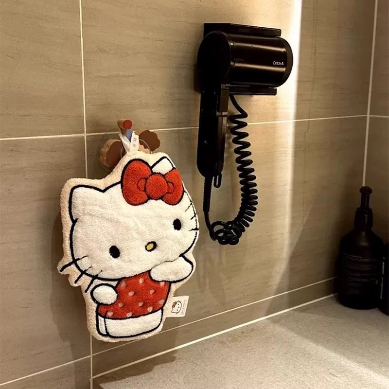 Sanrio Character Coral Fleece Absorbent Hand Towel