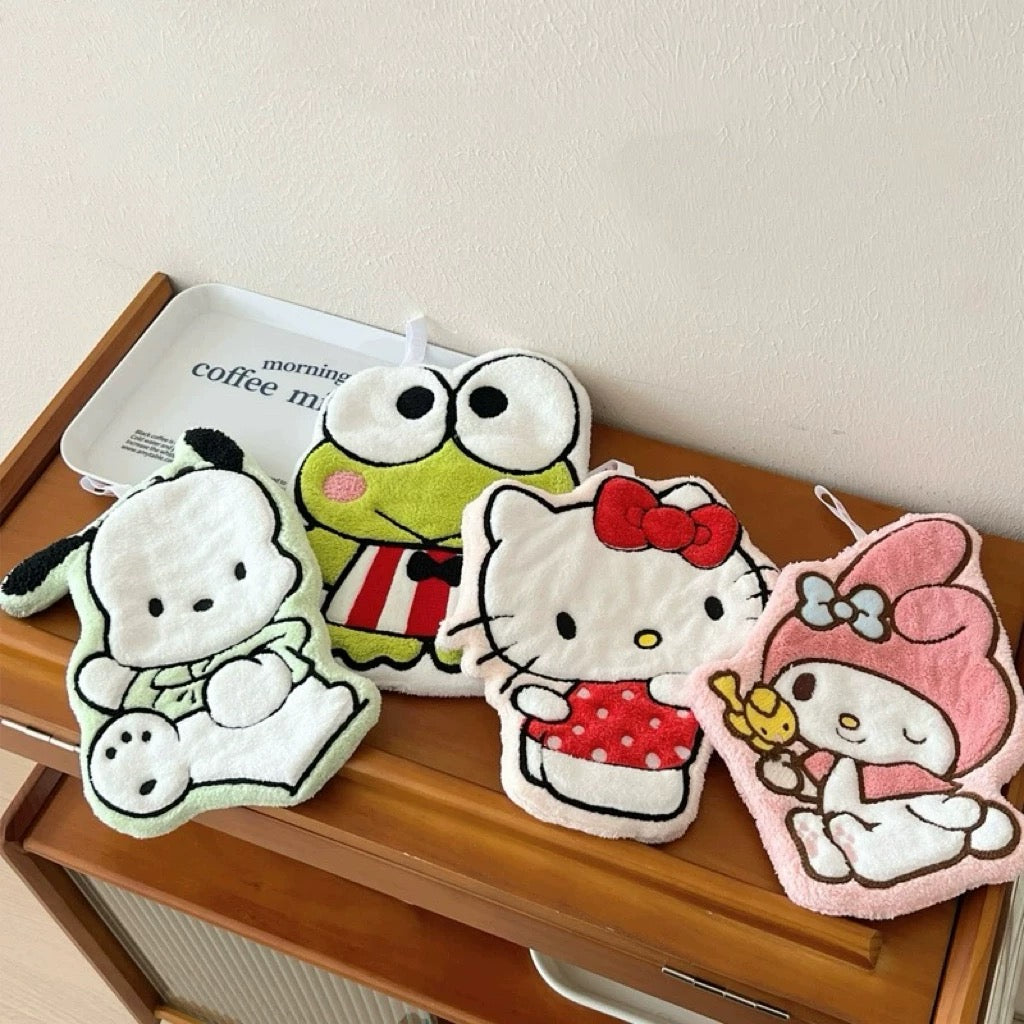 Sanrio Character Coral Fleece Absorbent Hand Towel