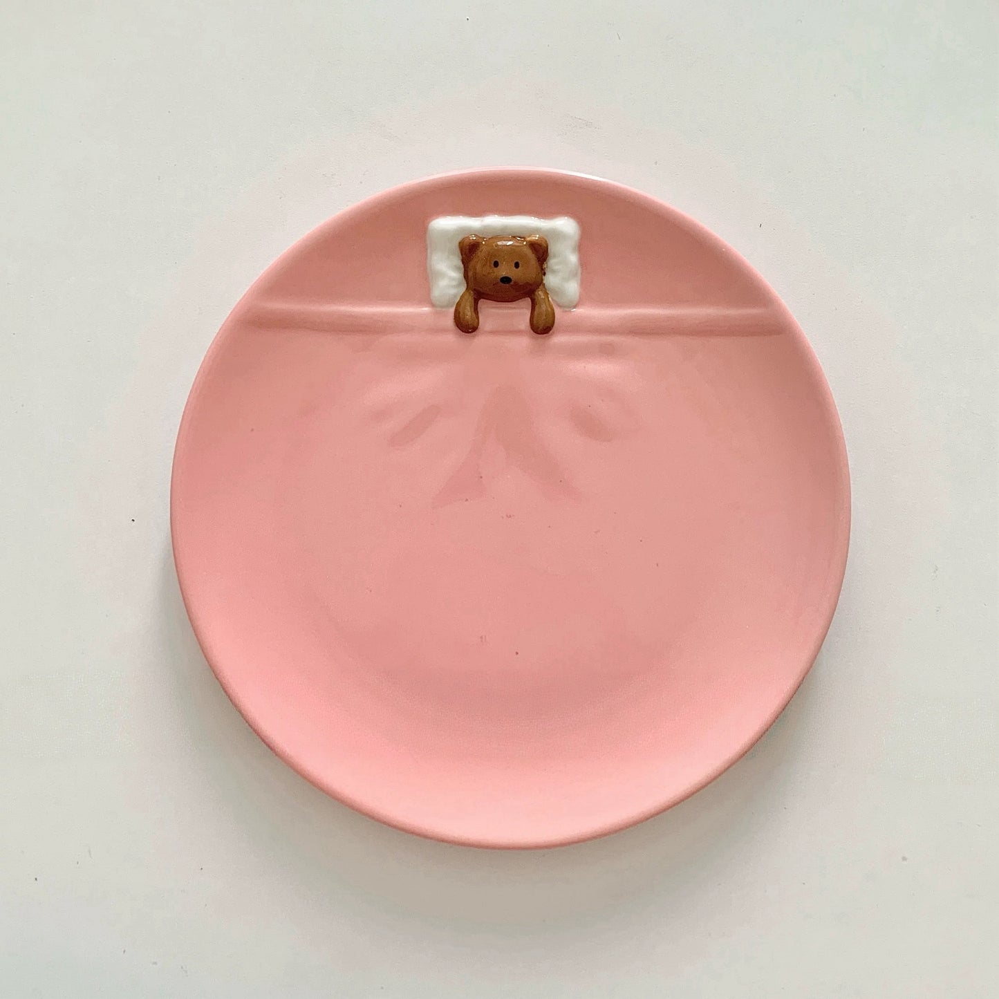 Bear in Blanket Ceramic Plate