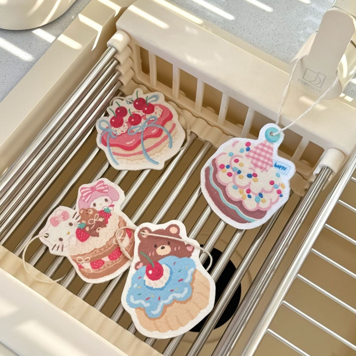 Cute Dessert-Themed Cellulose Sponge