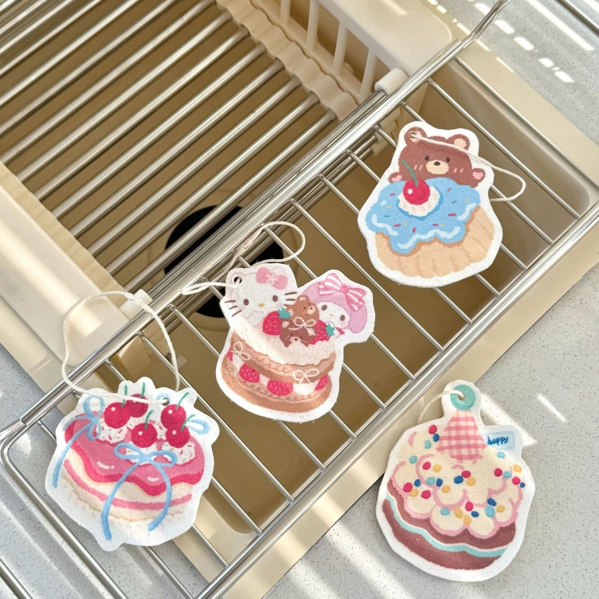 Cute Dessert-Themed Cellulose Sponge