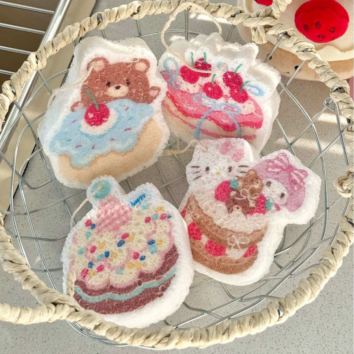 Cute Dessert-Themed Cellulose Sponge