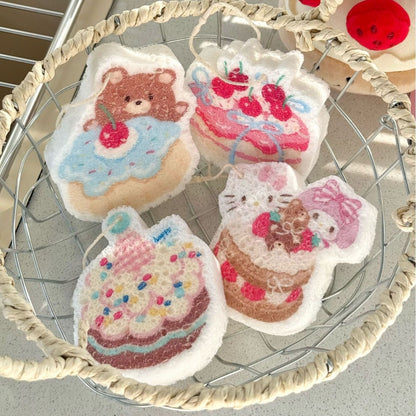 Cute Dessert-Themed Cellulose Sponge