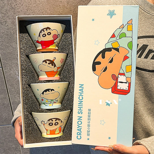 Crayon Shinchan Ceramic Bowl Gift Set (4 Pieces)