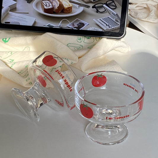 Tomato & Apple Glass Dessert Cup