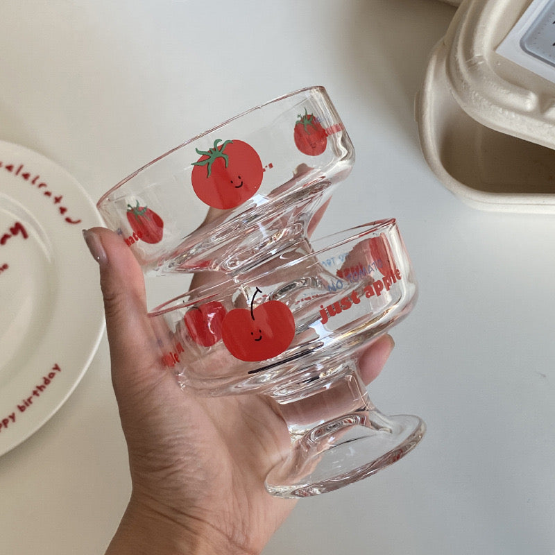 Tomato & Apple Glass Dessert Cup