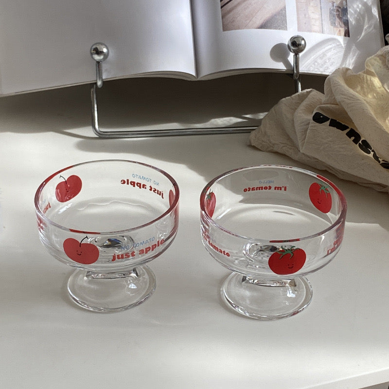 Tomato & Apple Glass Dessert Cup
