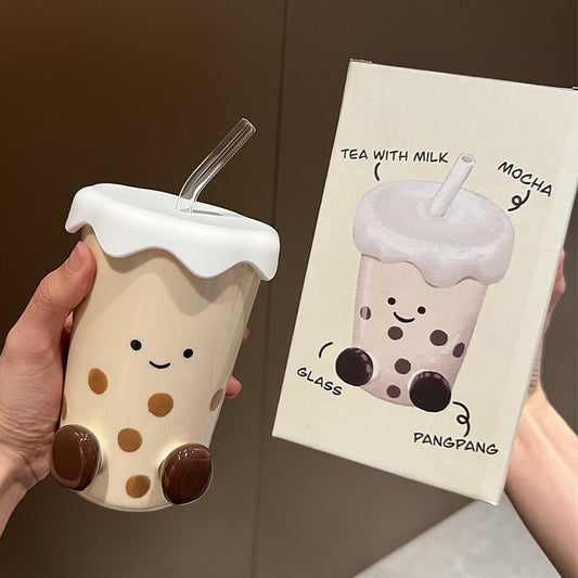Bubble Milk Tea Ceramic Cup (Gift Box)