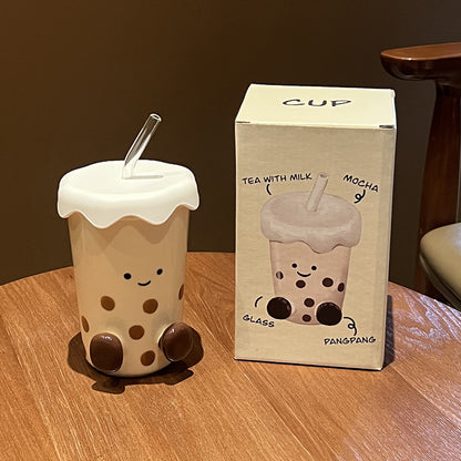 Bubble Milk Tea Ceramic Cup (Gift Box)