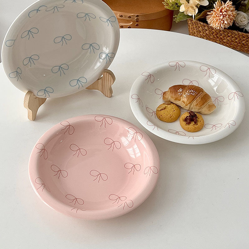 Bowknot Ceramic Plate