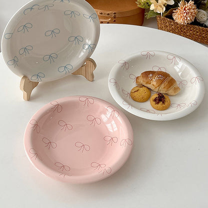 Bowknot Ceramic Plate