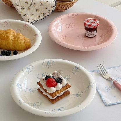 Bowknot Ceramic Plate