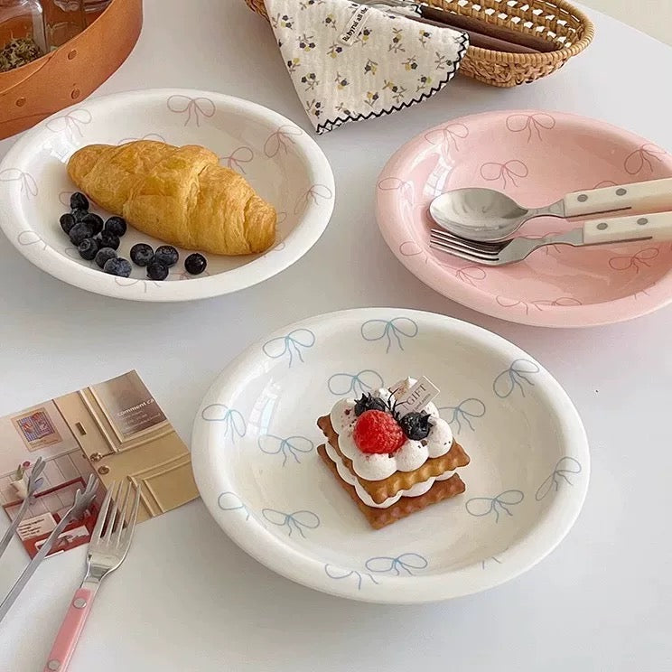 Bowknot Ceramic Plate