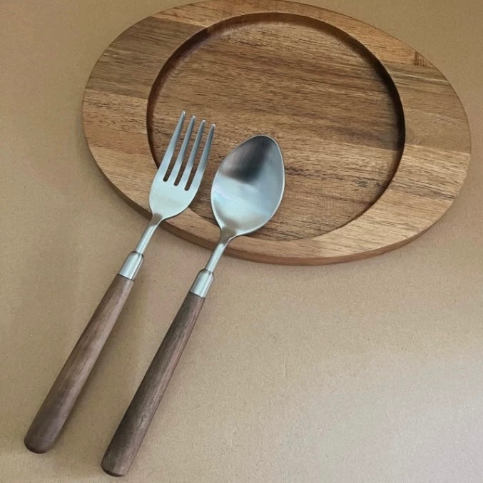Walnut Handle 304 Stainless Steel Cutlery Series