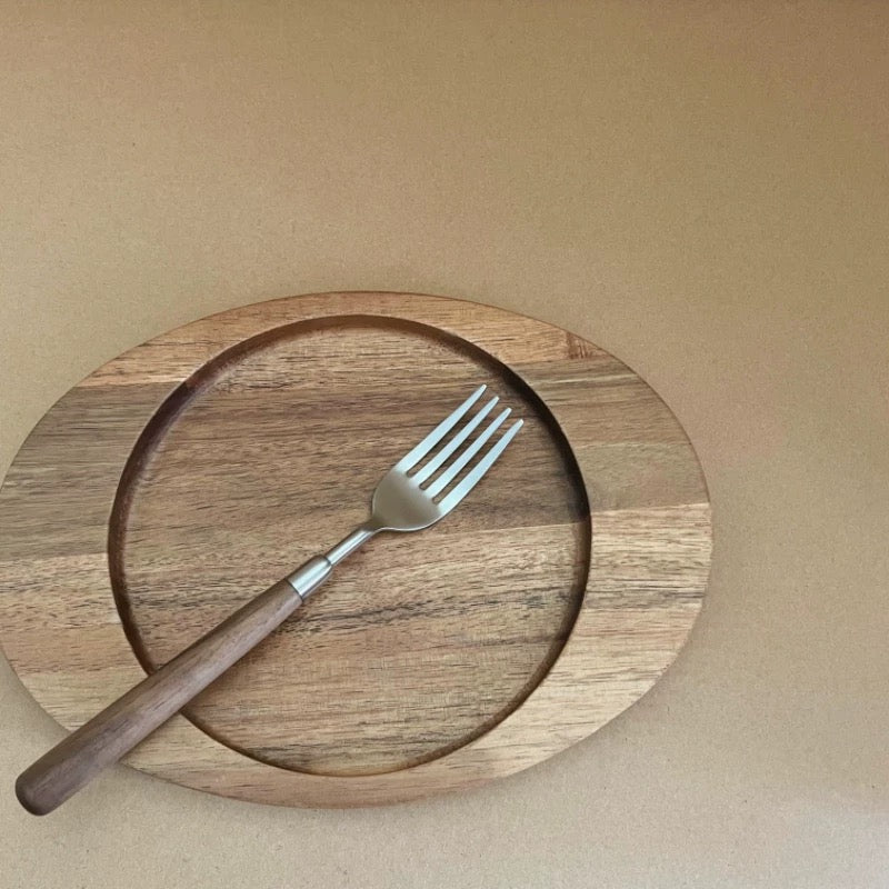 Walnut Handle 304 Stainless Steel Cutlery Series