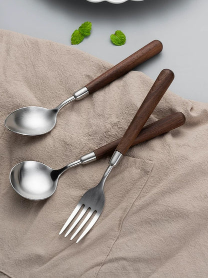 Walnut Handle 304 Stainless Steel Cutlery Series