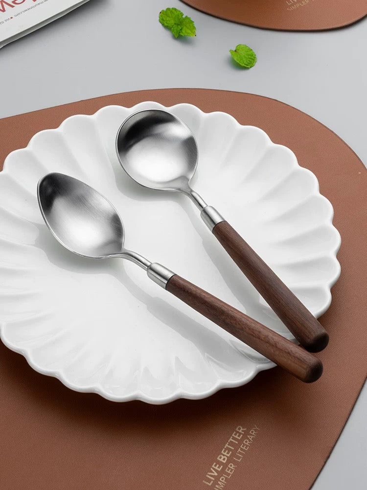Walnut Handle 304 Stainless Steel Cutlery Series