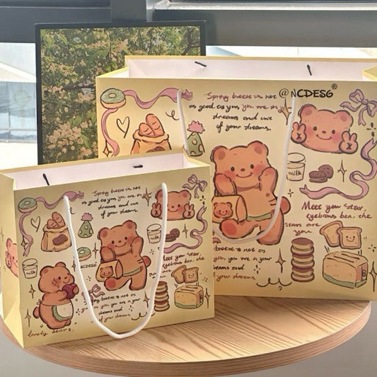 Butter Bear Illustrated Gift Bag
