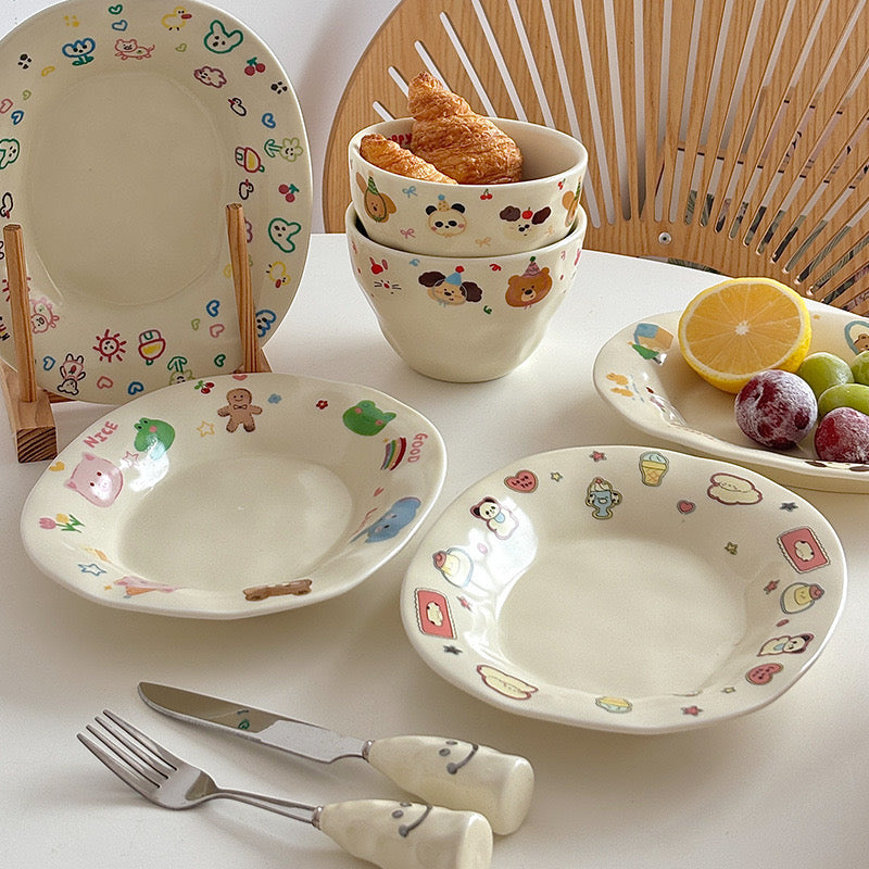 Sweet Friends Oval Plate