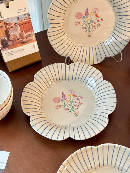 French Garden Ceramic Dinnerware Series (Sold Individually)