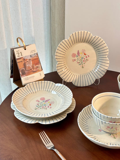 French Garden Ceramic Dinnerware Series (Sold Individually)