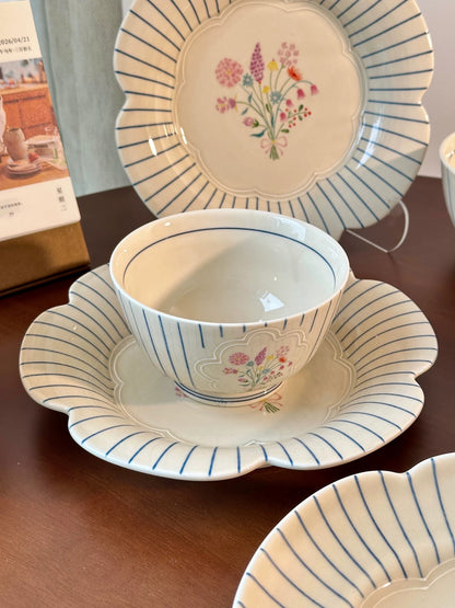 French Garden Ceramic Dinnerware Series (Sold Individually)