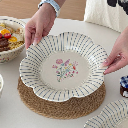 French Garden Ceramic Dinnerware Series (Sold Individually)
