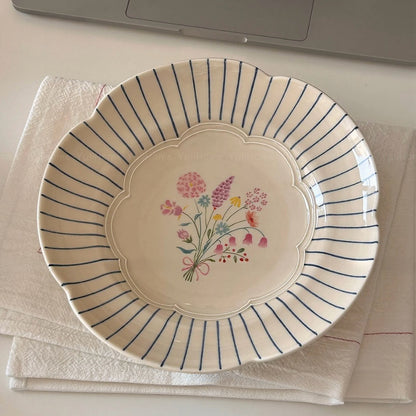 French Garden Ceramic Dinnerware Series (Sold Individually)