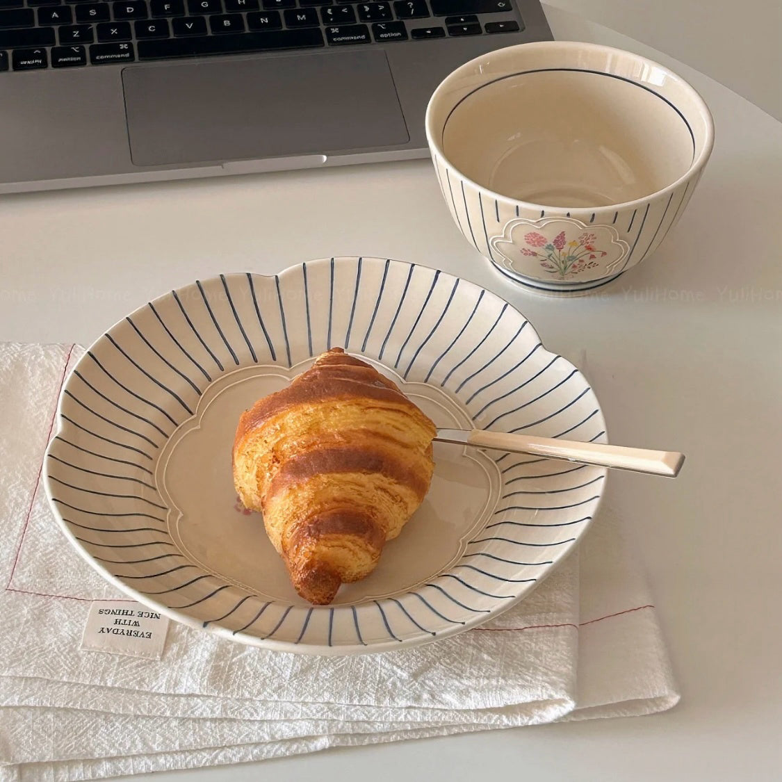 French Garden Ceramic Dinnerware Series (Sold Individually)