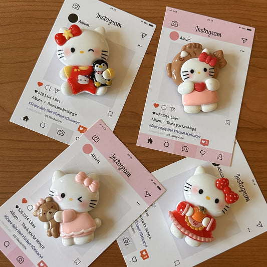Hello Kitty 3D Fridge Magnet Series