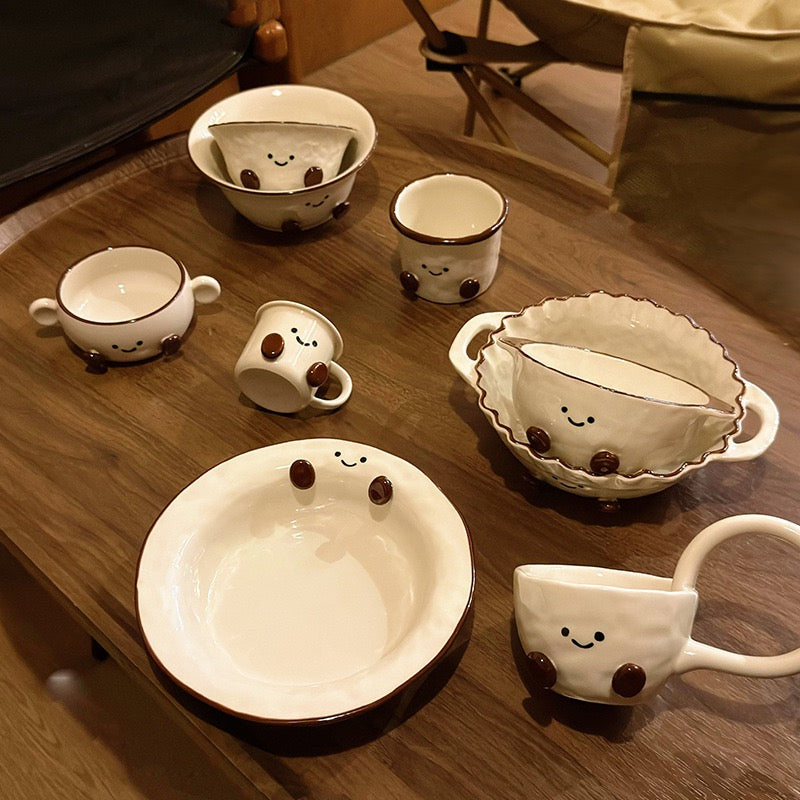 Smiley Bean Ceramic Tableware Series