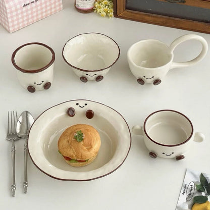 Smiley Bean Ceramic Tableware Series