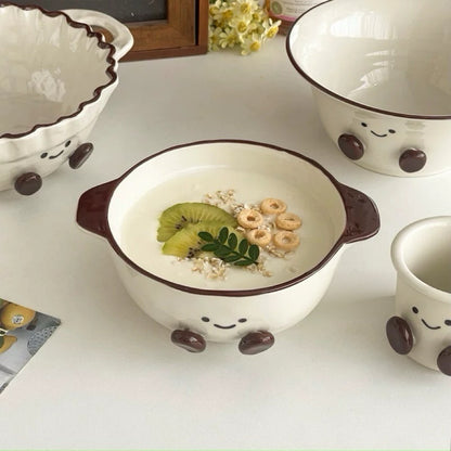Smiley Bean Ceramic Tableware Series