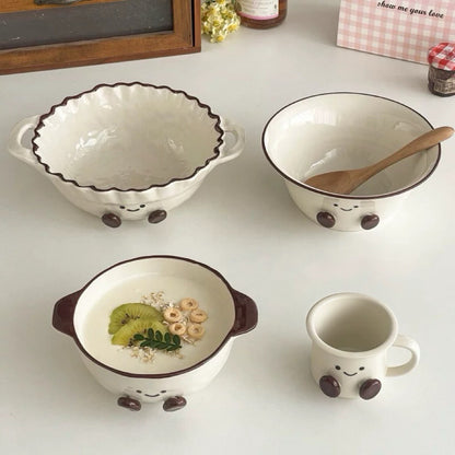 Smiley Bean Ceramic Tableware Series