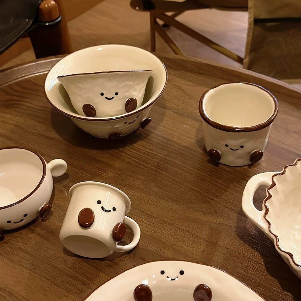 Smiley Bean Ceramic Tableware Series