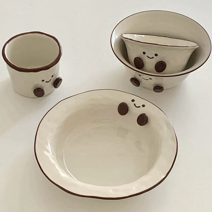 Smiley Bean Ceramic Tableware Series