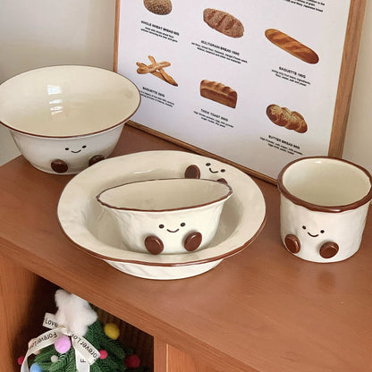 Smiley Bean Ceramic Tableware Series