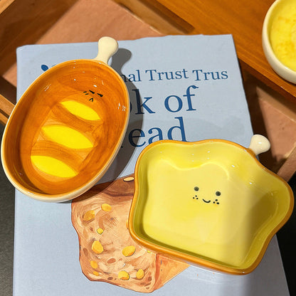Cute Bread Ceramic Sauce Dish Series