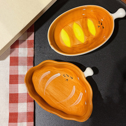 Cute Bread Ceramic Sauce Dish Series