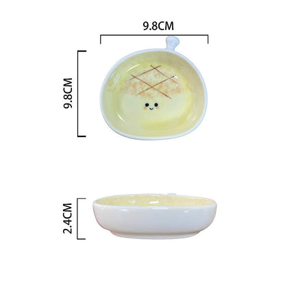 Cute Bread Ceramic Sauce Dish Series