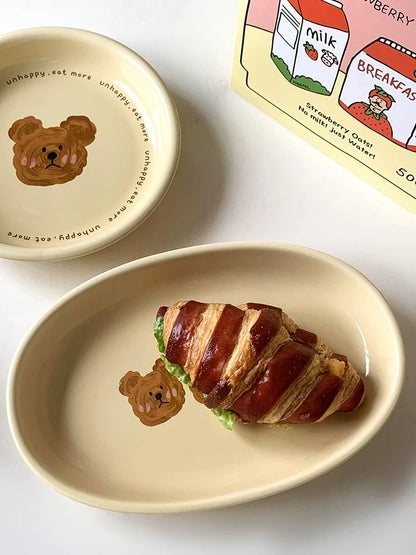 NOEMO Bear Oval Plate