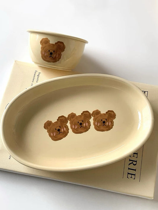 NOEMO Bear Oval Plate