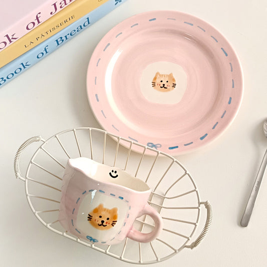 Pink Cat Ceramic Tableware Series
